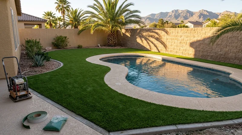 Pool Surround Turf Las Vegas